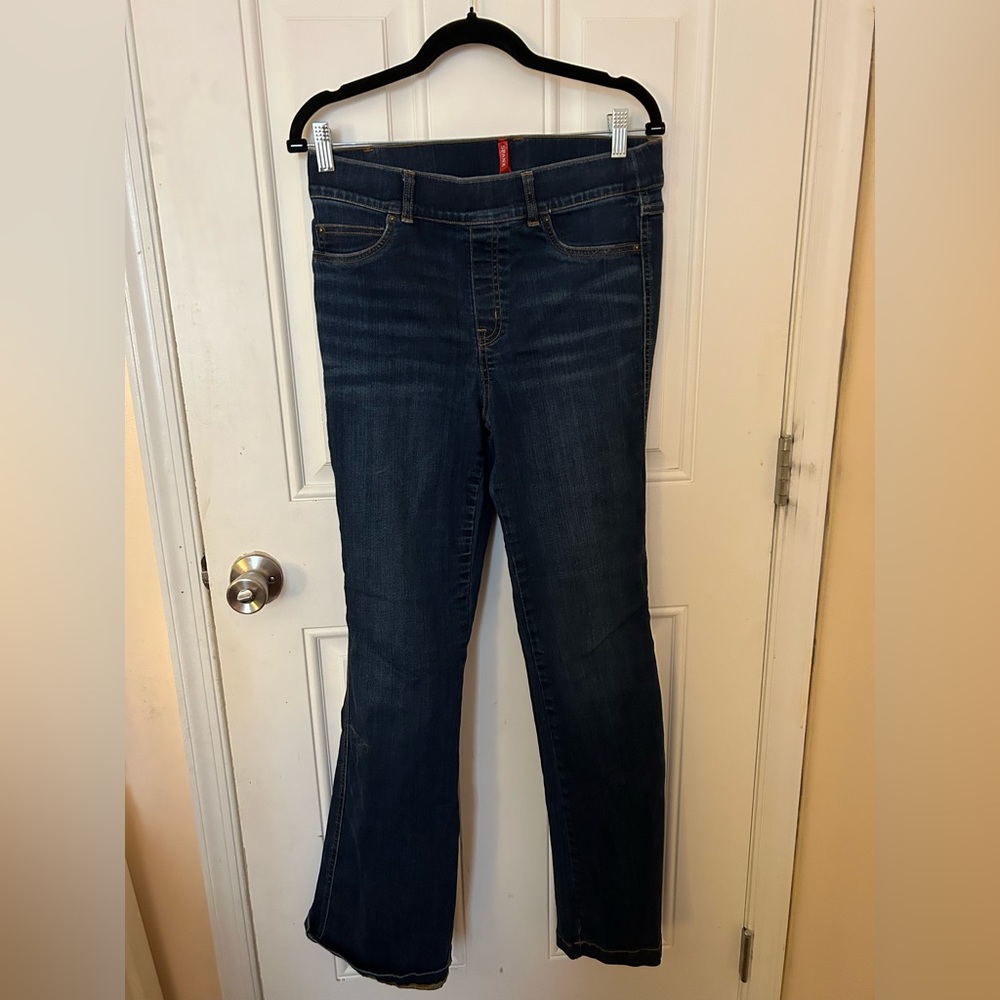 Spank, dark wash flare, jean